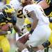 Michigan running back Fitzgerald Toussaint carries the ball against Central Michigan during the third quarter at Michigan Stadium on Saturday, August 31, 2013. Melanie Maxwell | AnnArbor.com